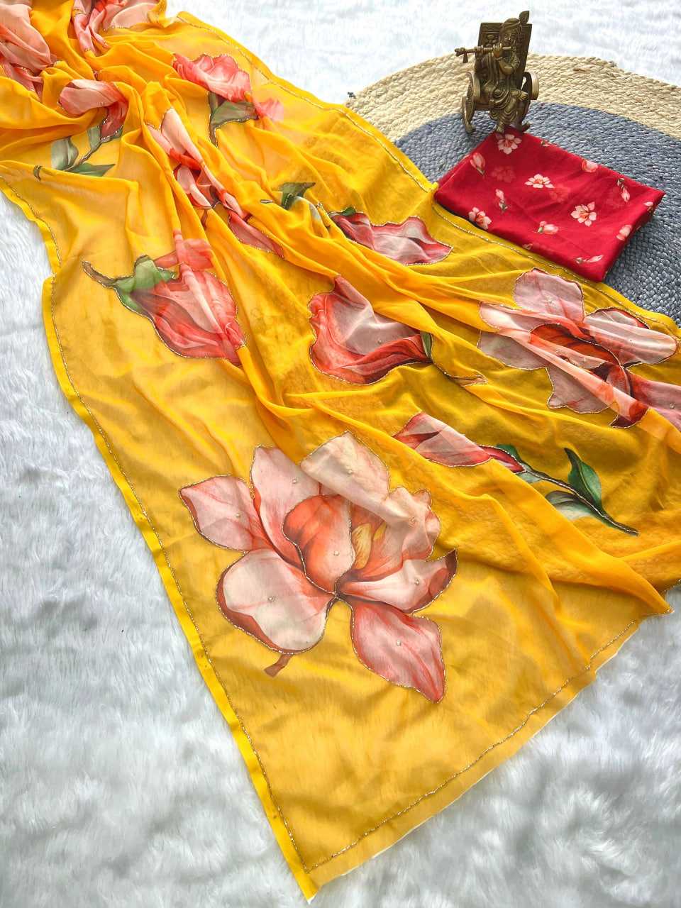PRINTED GEORGETTE SAREE