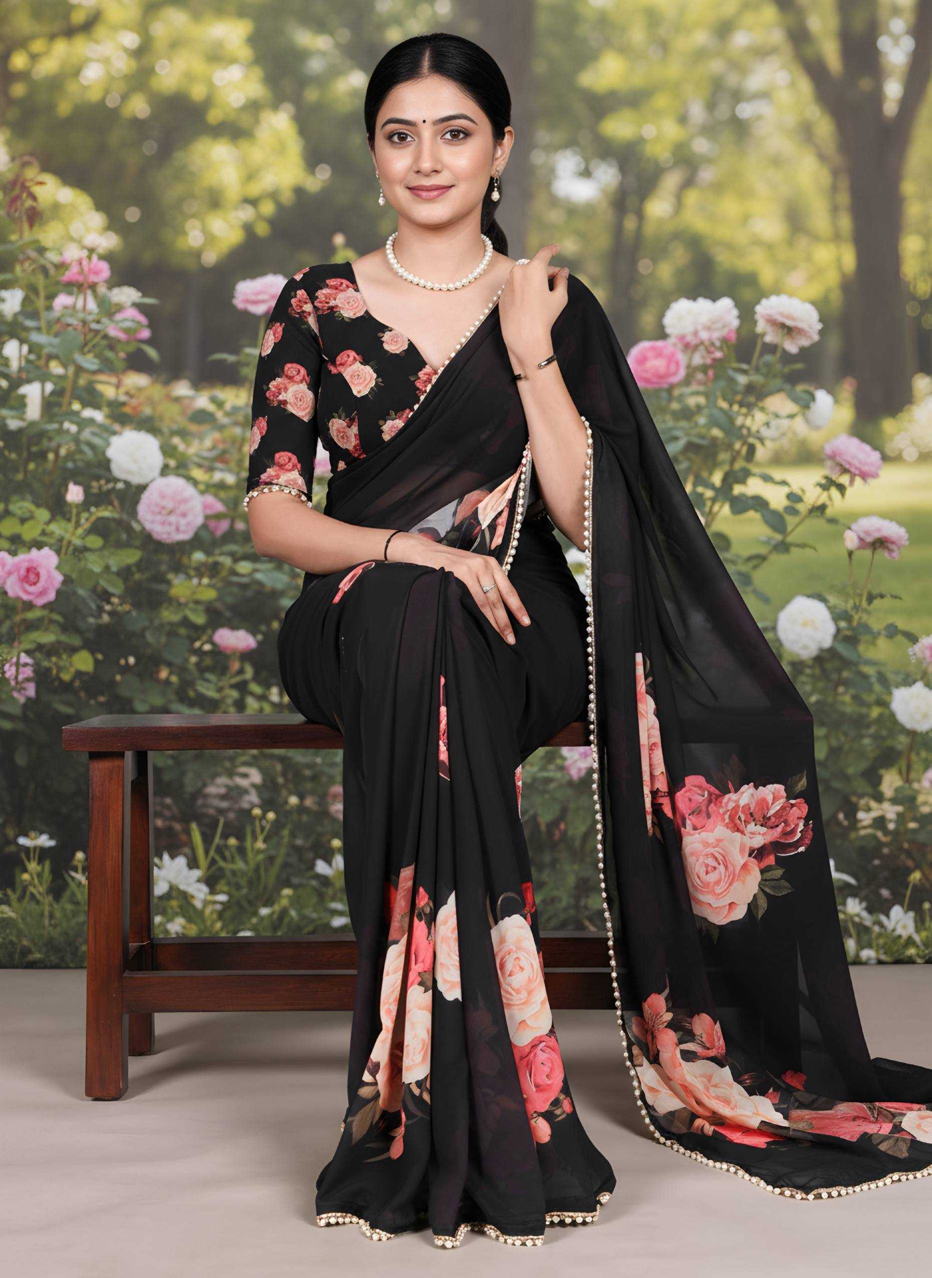 LACE BORDER SAREES