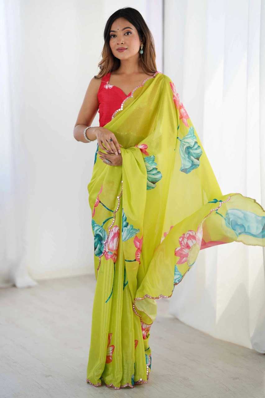 MIRROR WORK SAREE