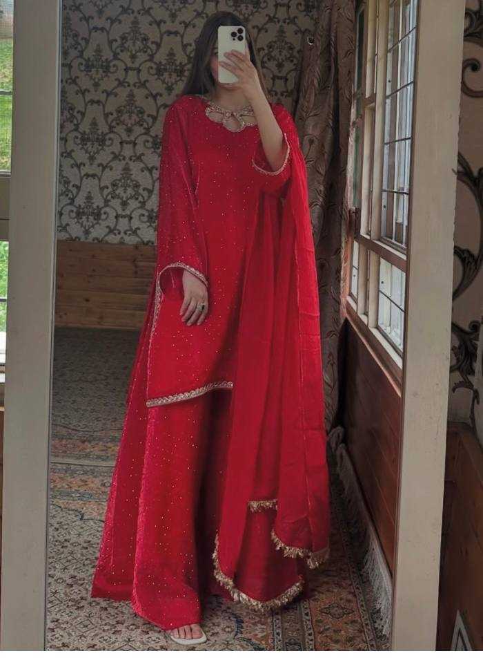 RED SALWAR SUIT