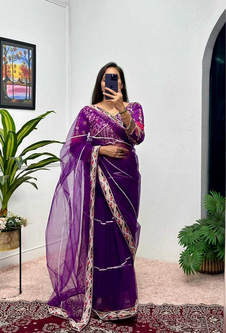 SEQUINS WORK SAREE