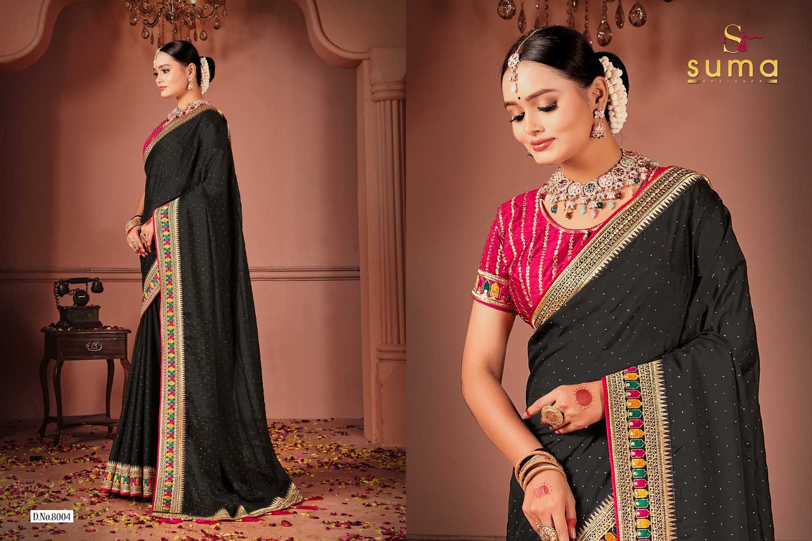 EMBROIDERED SILK SAREES