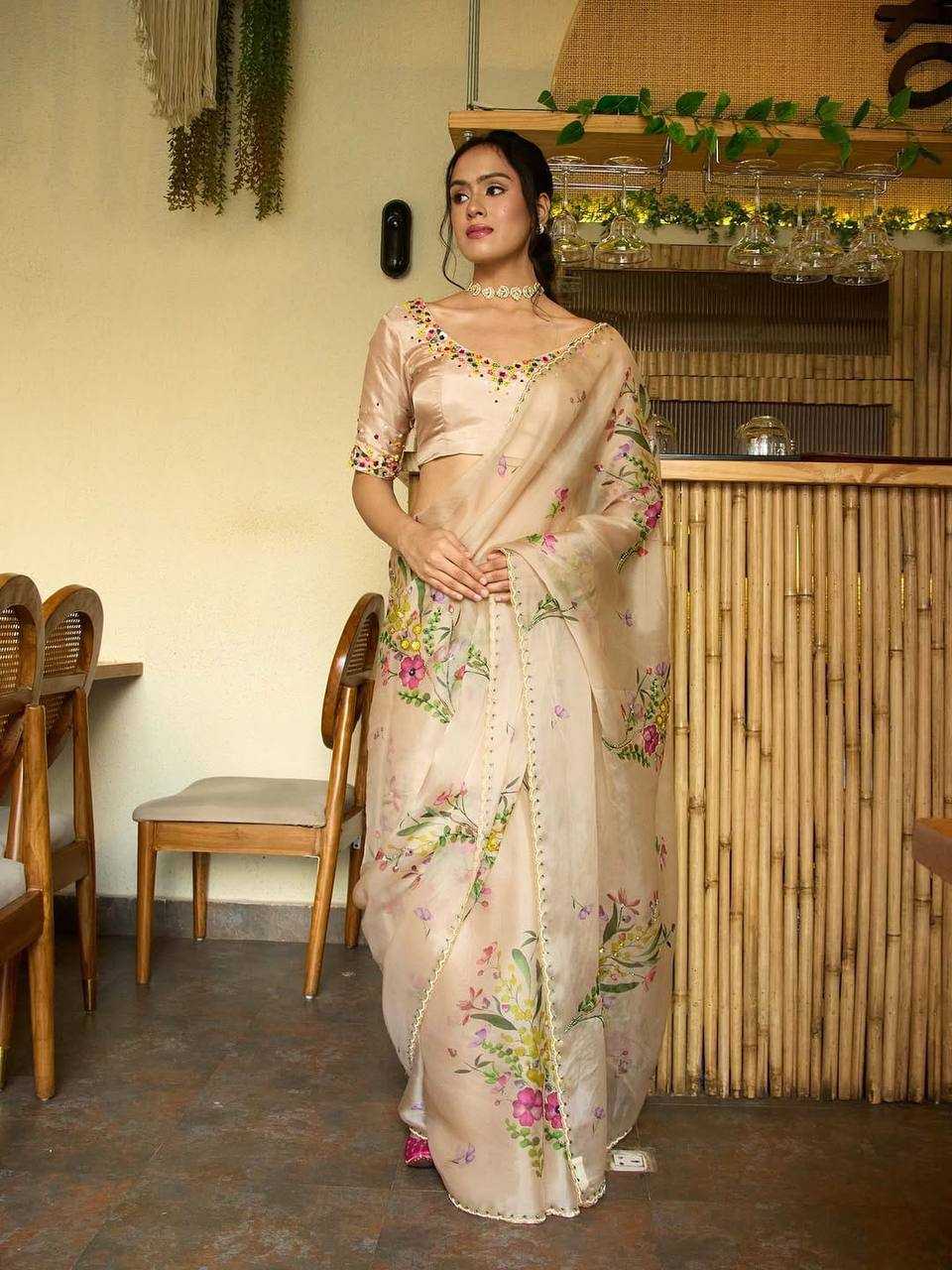 PRINTED SILK SAREE