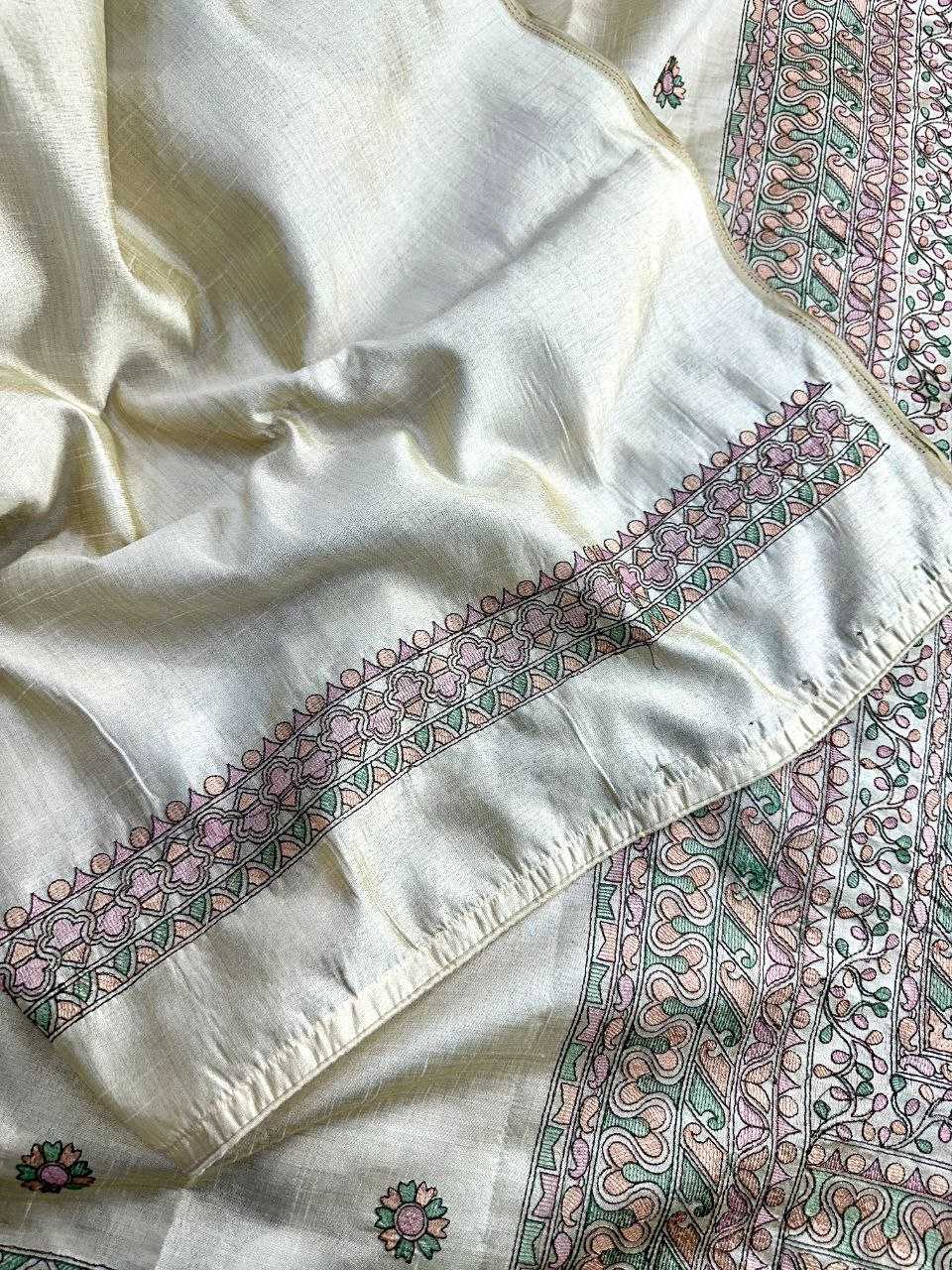 WHITE SILK SAREES