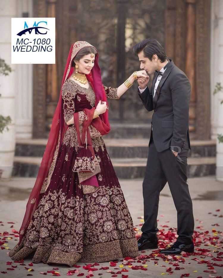 VELVET LEHENGA