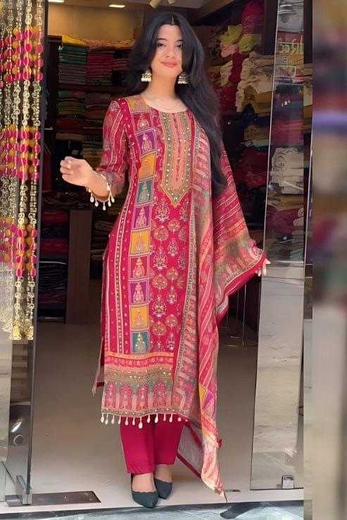 RED SALWAR SUIT