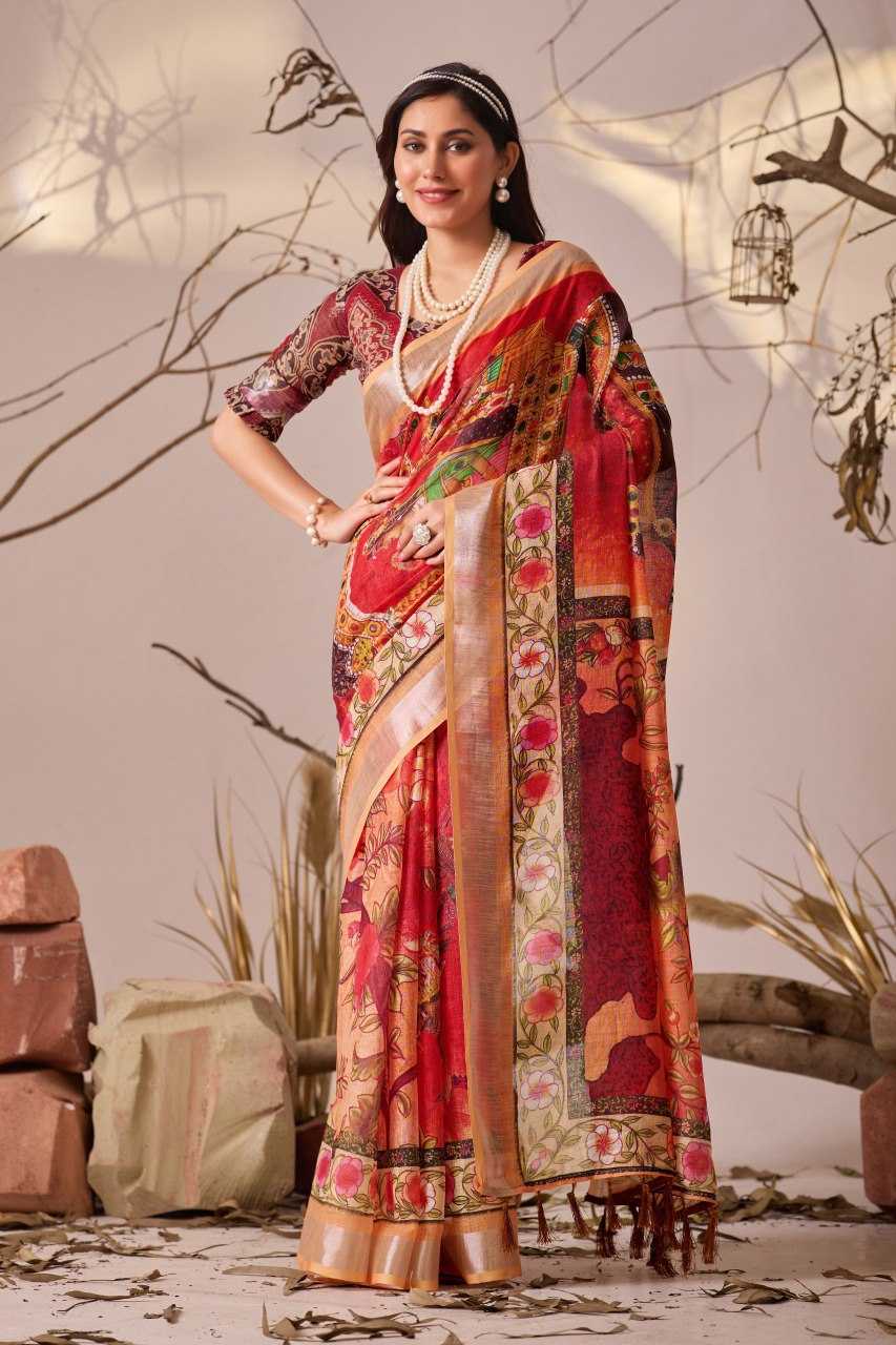 FANCY PRINTED SILK SAREES