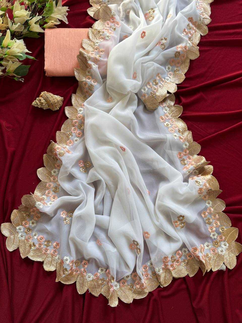WHITE SAREES