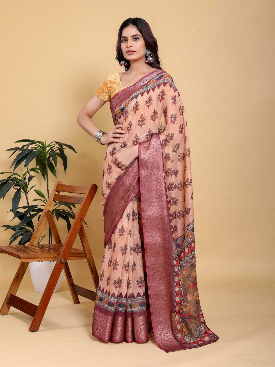 COTTON LINEN SAREES