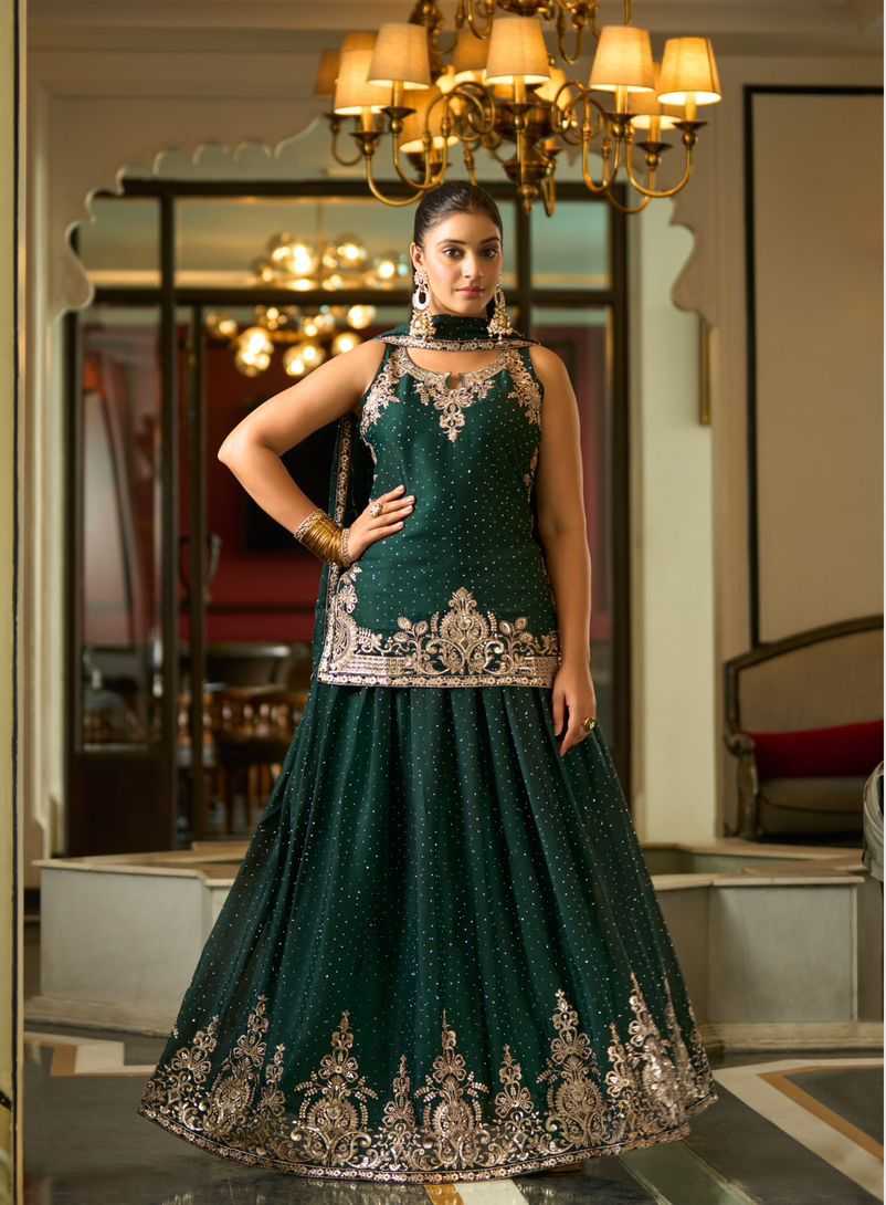 MIRROR WORK LEHENGA