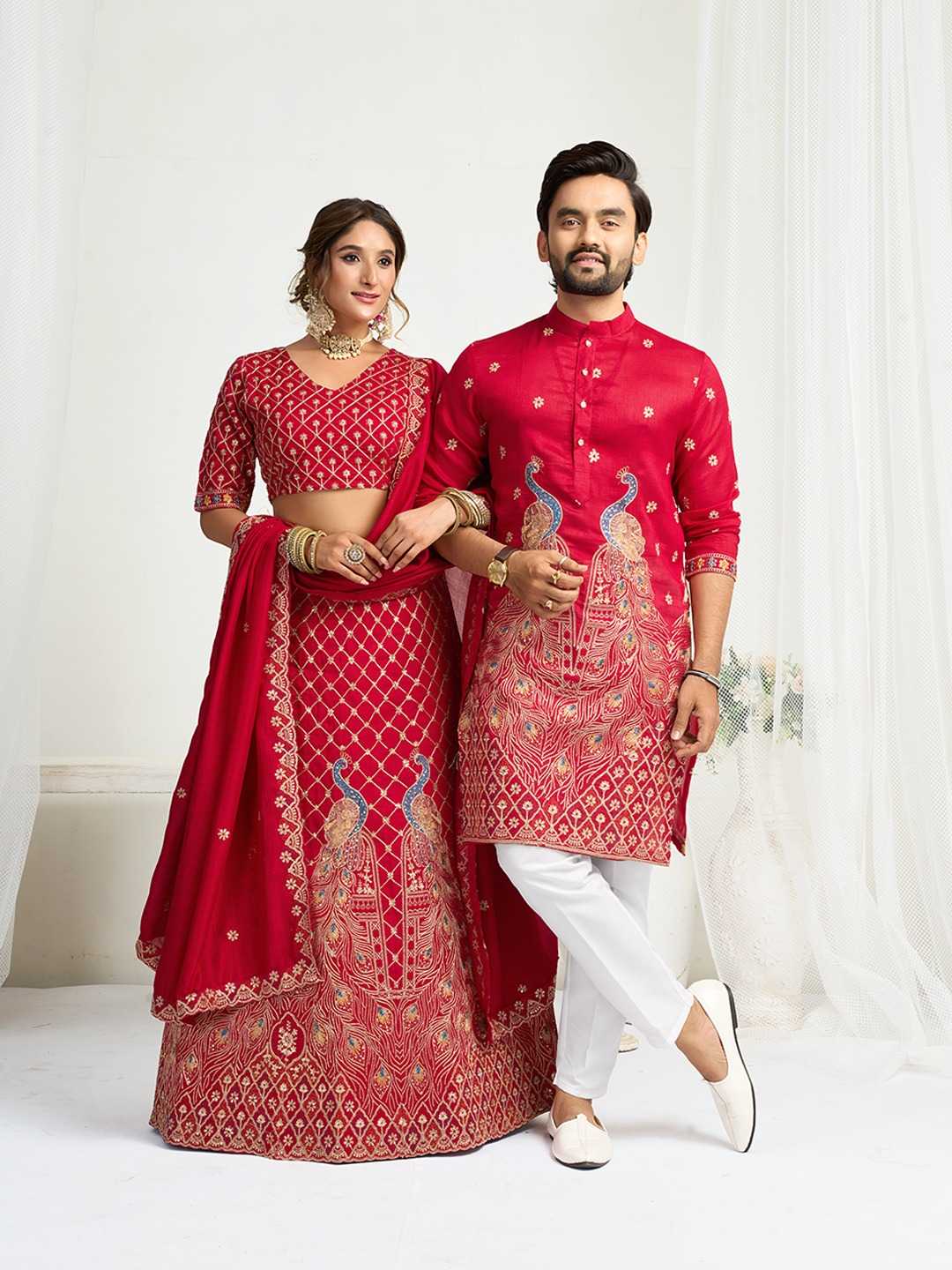 COUPLE MATCHING ETHNIC OUTFITS