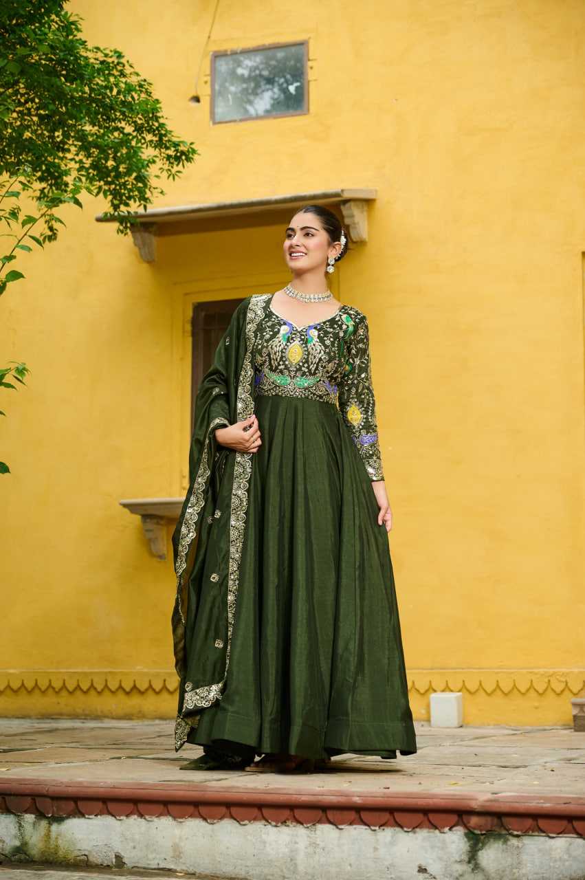 EMBROIDERED GOWN