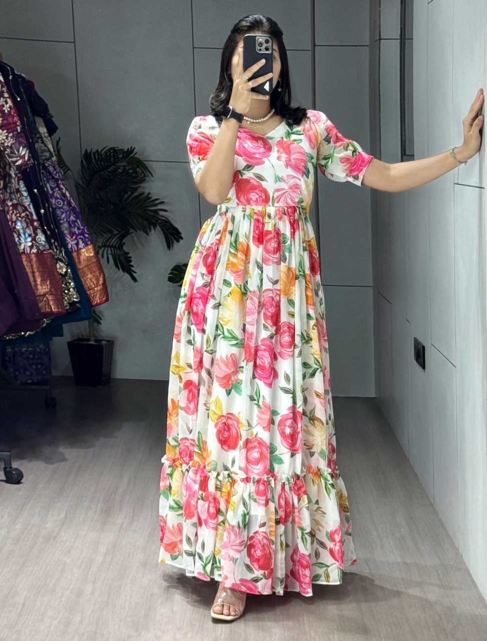 PARTY WEAR GOWN STYLE KURTIS