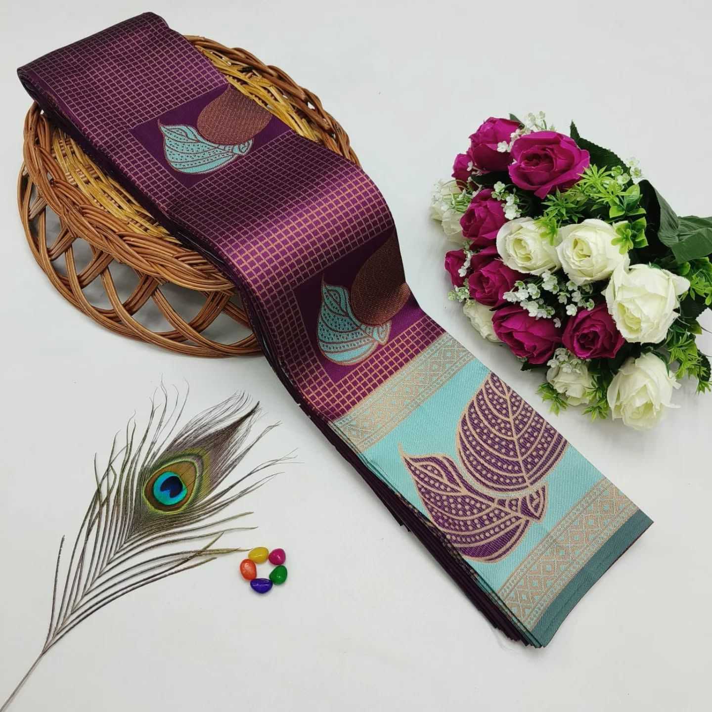 BANARASI SILK SAREES WITH ZARI WORK