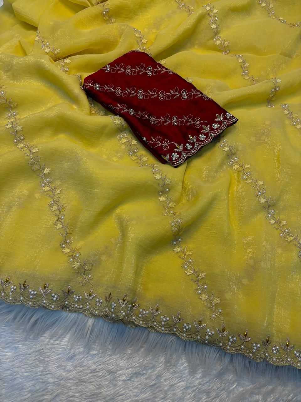 CUTWORK SAREE