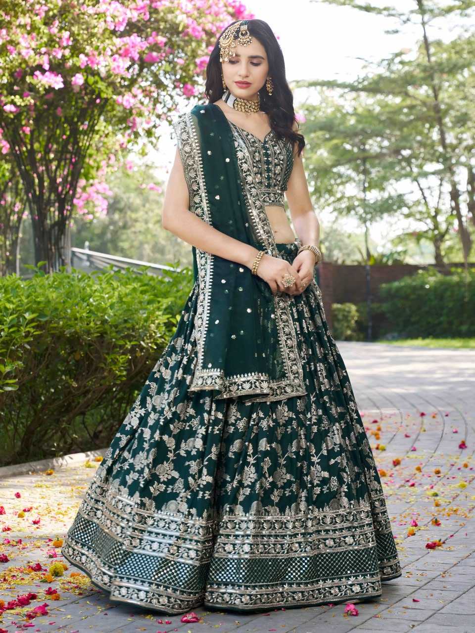 GREEN LEHENGA