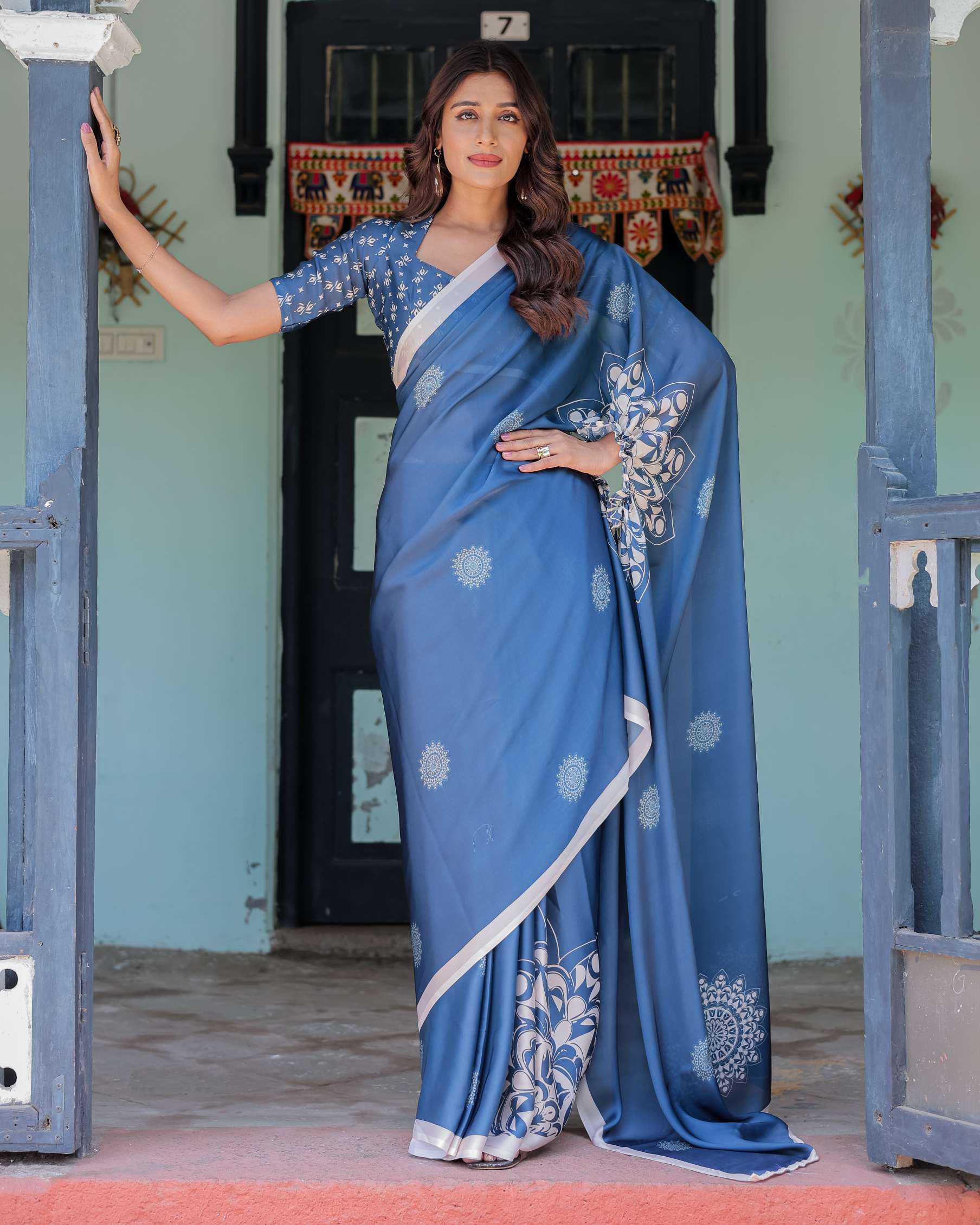 BLUE SAREES