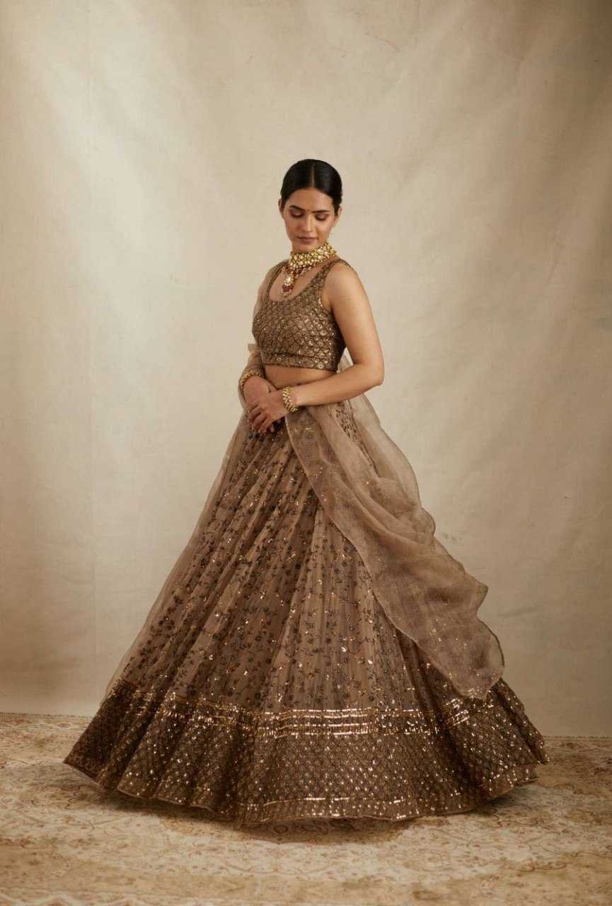 NET LEHENGA CHOLI