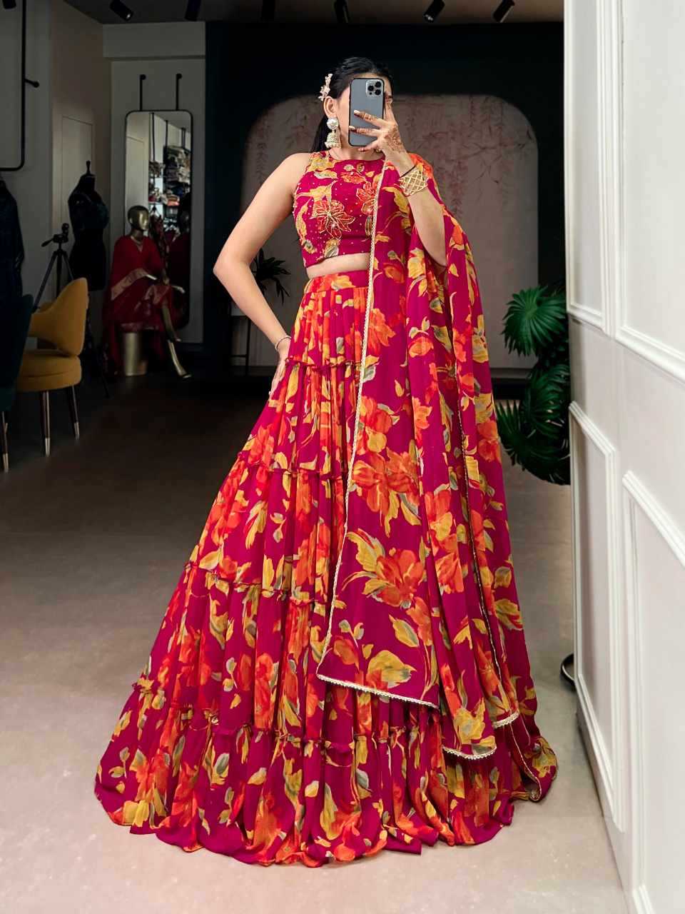 FLORAL LEHENGA