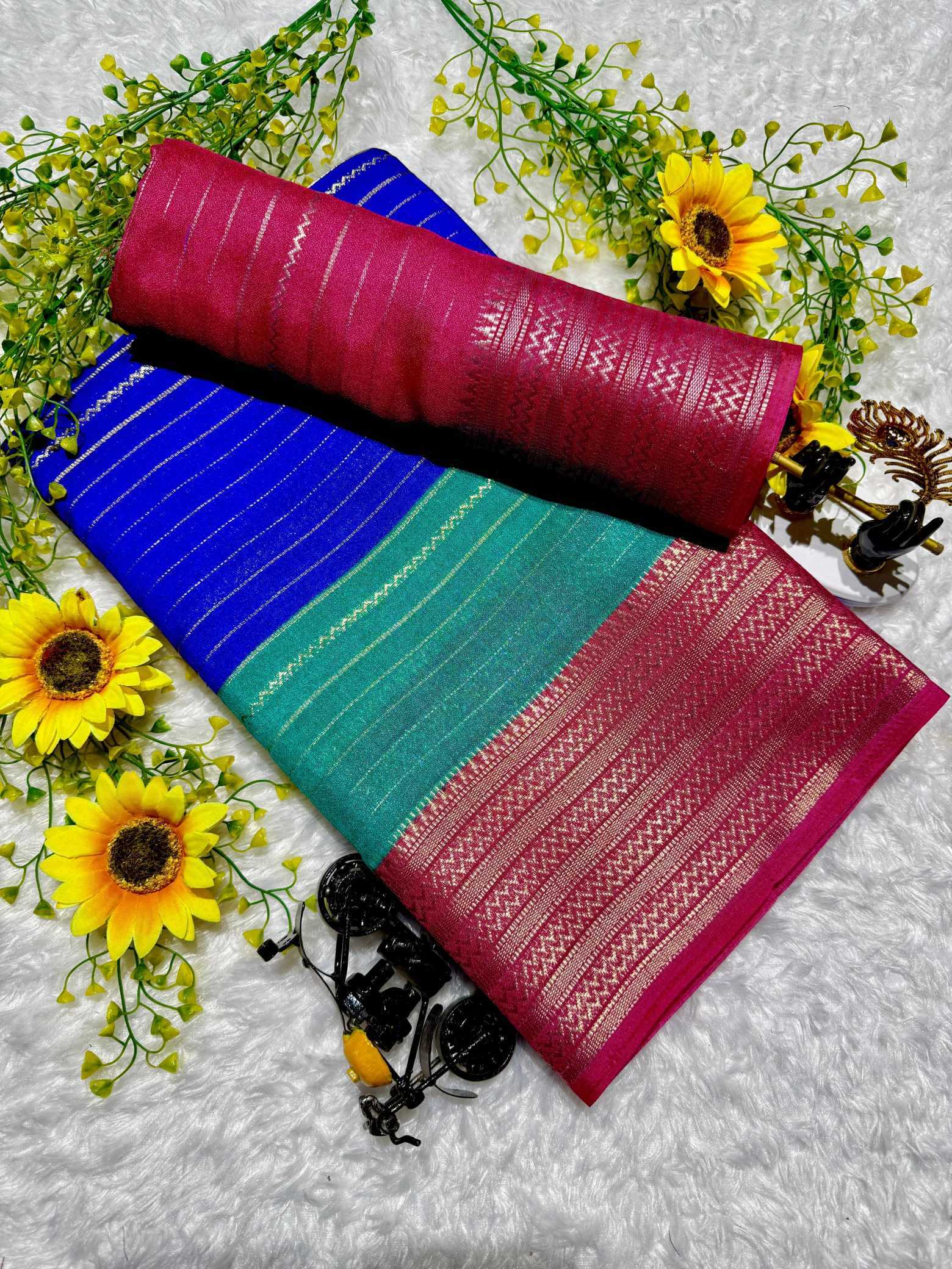 SILK SAREES WITH CONTRAST PALLU