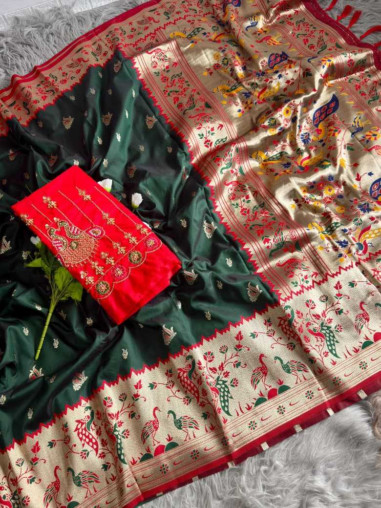 BANARASI SILK SAREES WITH ZARI WORK