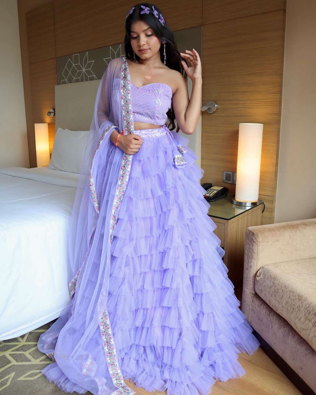 YNF NYLON KESH154 200 WHOLESALE  LEHENGAS MANUFACTURER