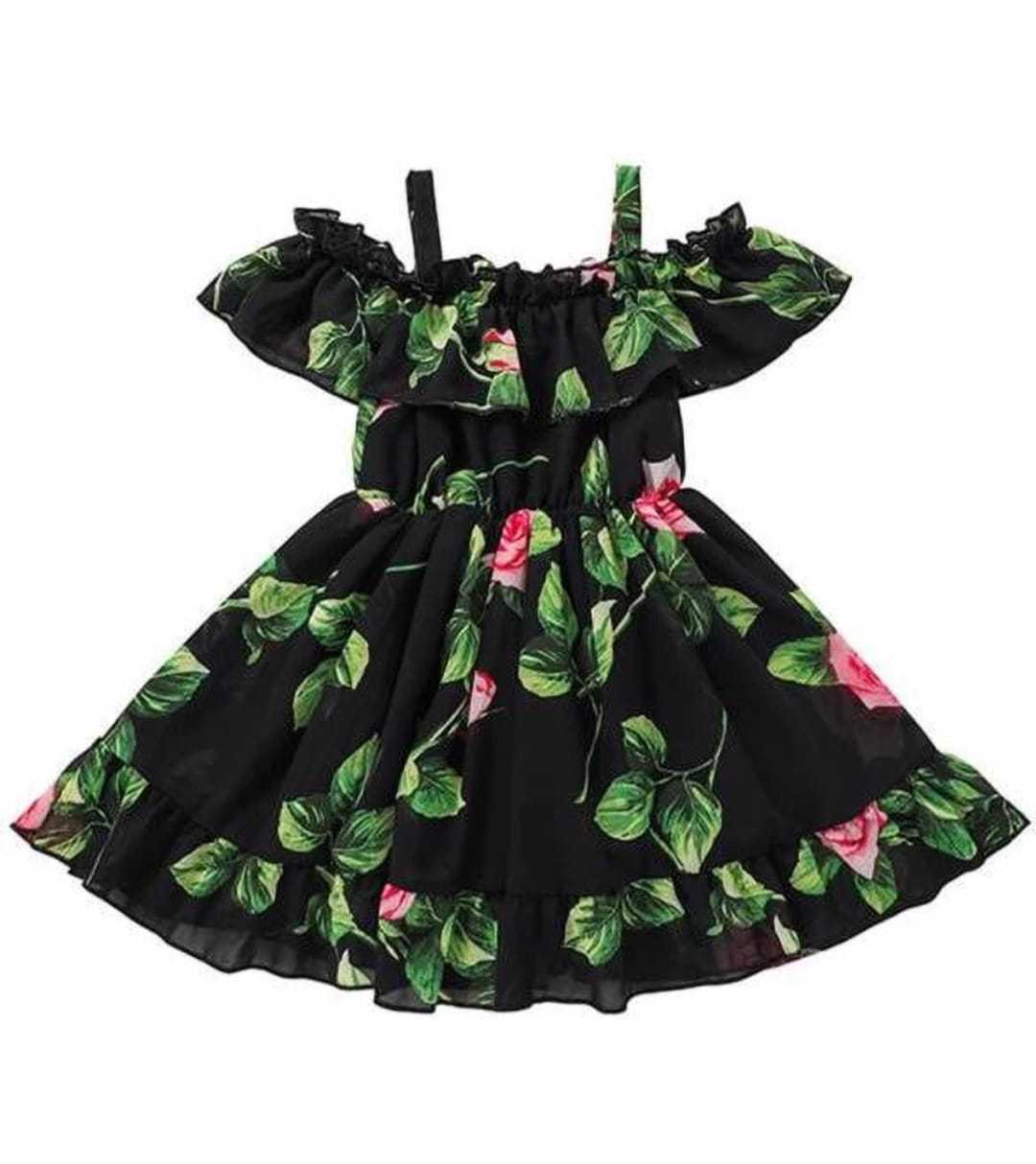 YNF CREPE RPVR FROCK KIDS WEAR WHOLESALE KIDS FROCKS EMANUFACTURER