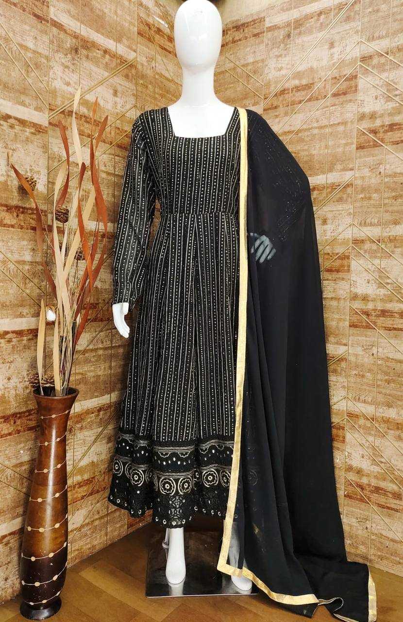 YNF FAUX GEORGETTE KSB 103-B SUITS & DRESSES WHOLESALE LADIES DRESSES EMBROIDERY SUITS EMANUFACTURER