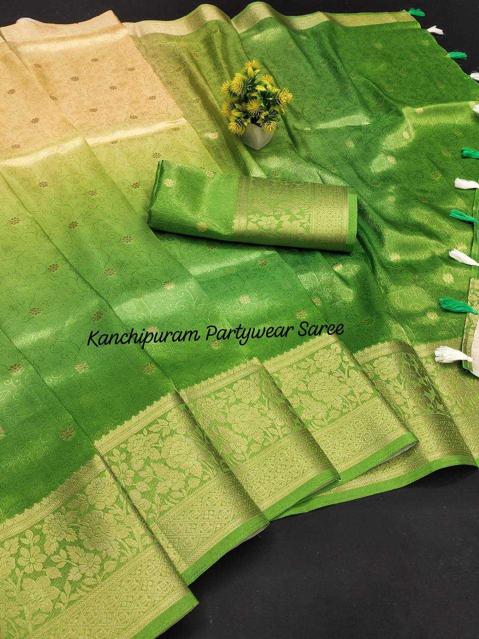 YNF KANJIVARAM SILK RIE 09 SAREES WHOLESALE PARTY WEAR FANCY OMBRE SAREES MANUFACTURER