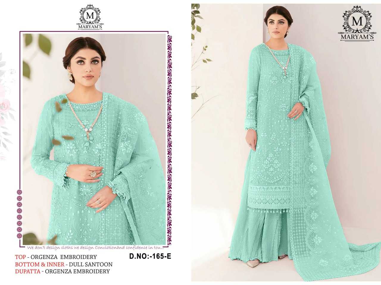 YNF ORGANZA KAL 165 SUITS & DRESSES WHOLESALE UNSTITCHED SUITS EMANUFACTURER