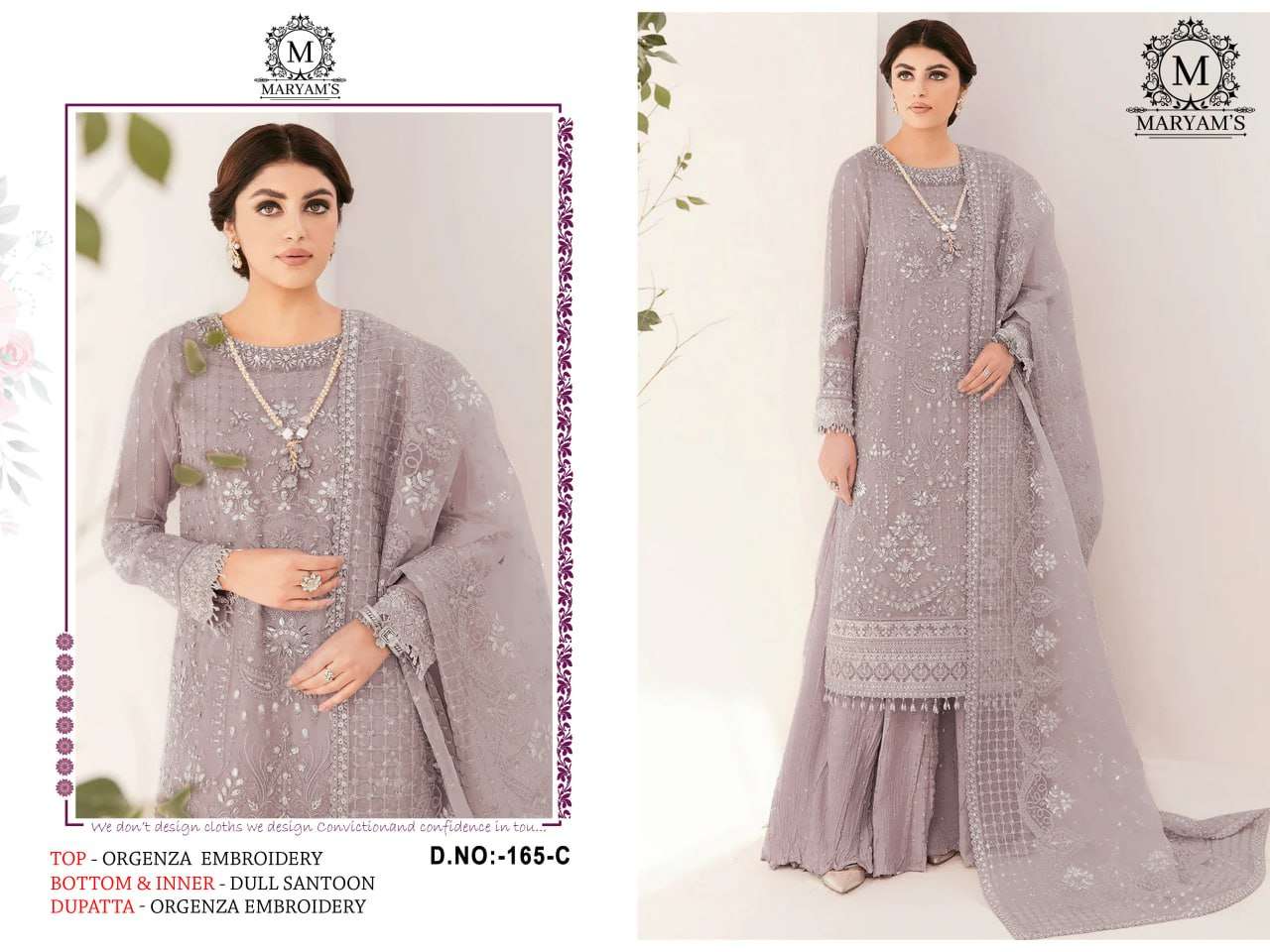 YNF ORGANZA KAL 165 SUITS & DRESSES WHOLESALE UNSTITCHED SUITS EMANUFACTURER