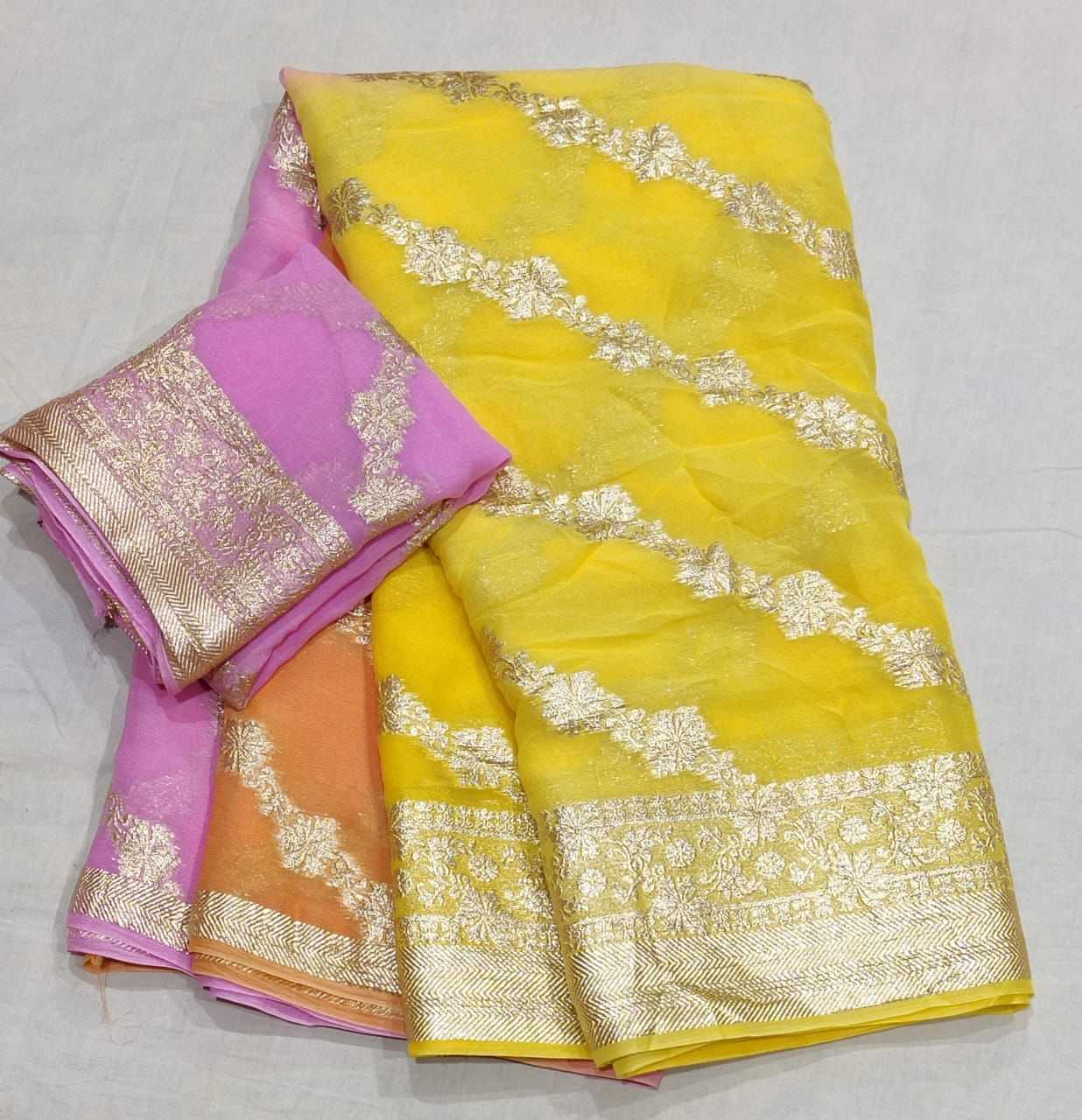 YNF PURE JORHAT NSD 21 SAREES WHOLESALE FANCY LADIES LEHERIYA SAREES MANUFACTURER