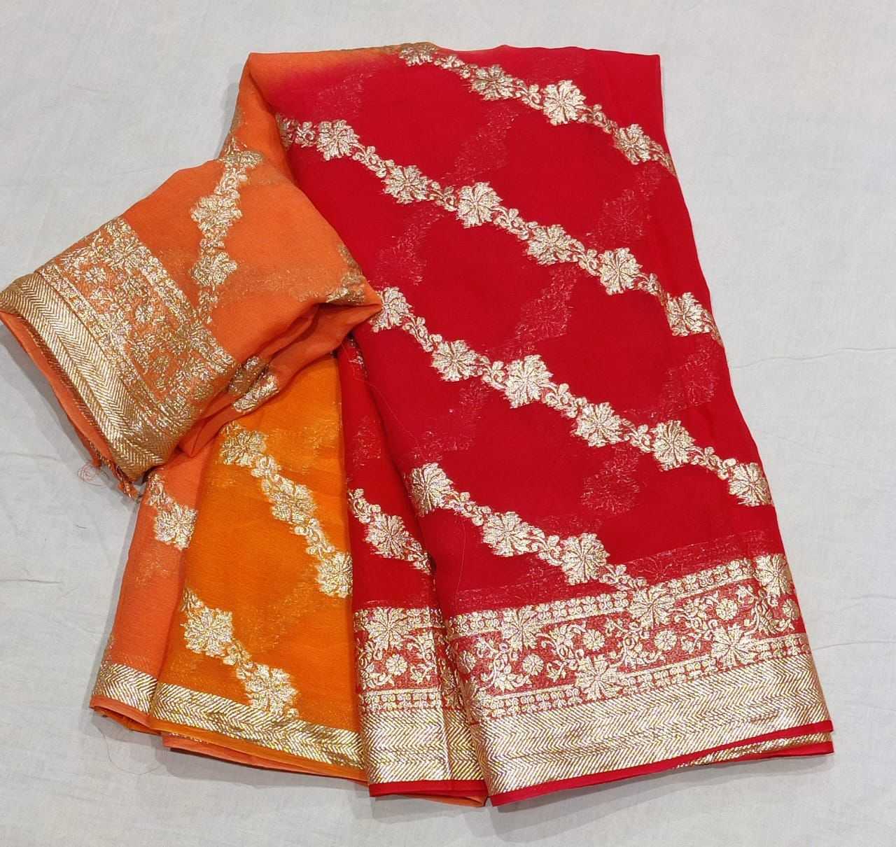 YNF PURE JORHAT NSD 21 SAREES WHOLESALE FANCY LADIES LEHERIYA SAREES MANUFACTURER