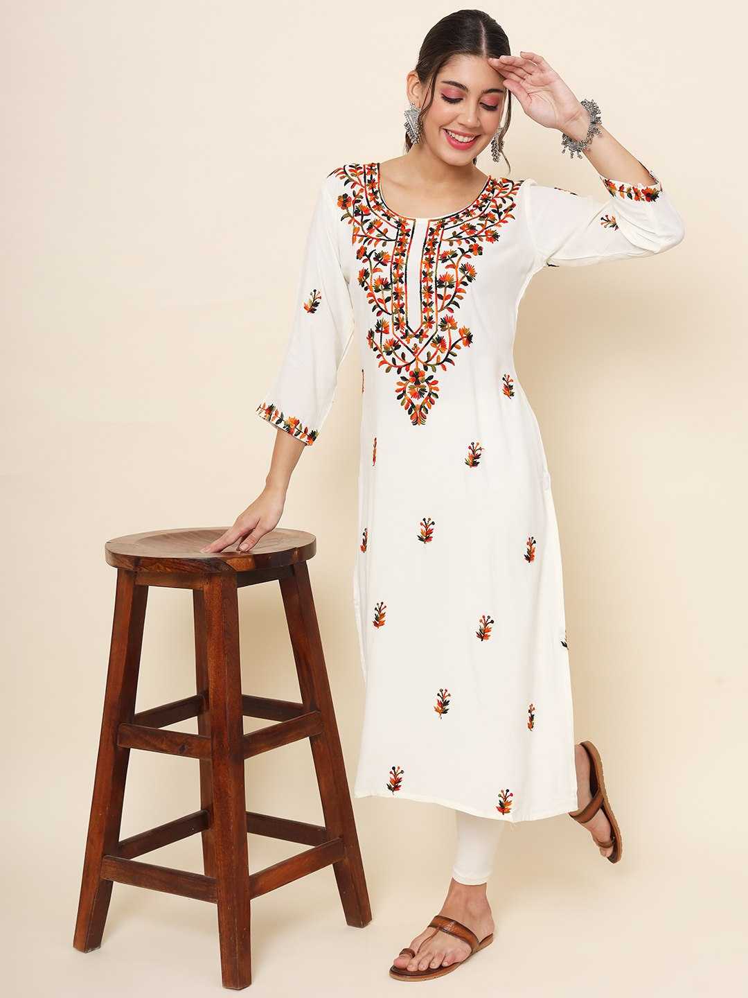 YNF RAYON RVL 21 KURTIS WHOLESALE WORKWEAR RAYON KURTIS EMANUFACTURER