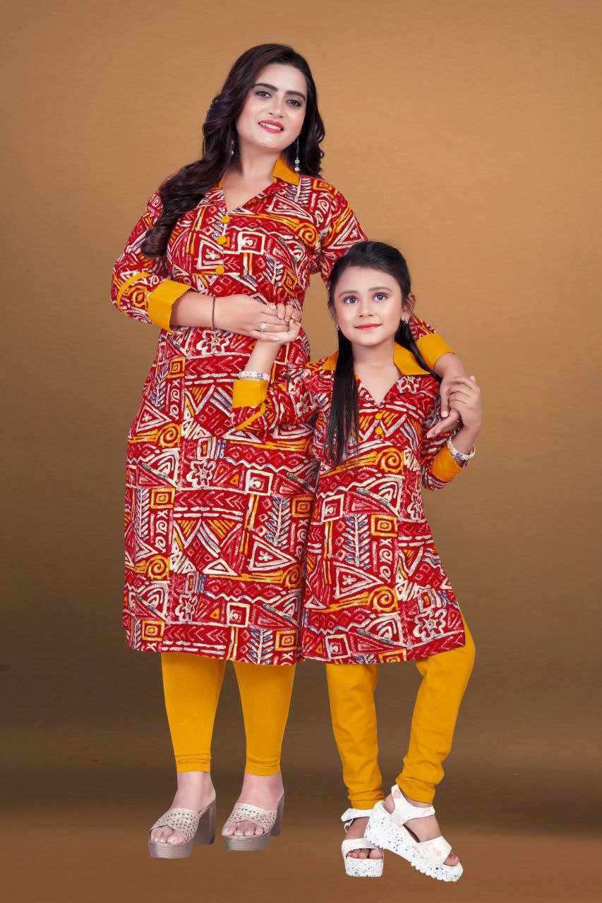 YNF RAYON WTX 02 MOTHER & DAUGHTER COMBO WHOLESALE KURTIS EMANUFACTURER