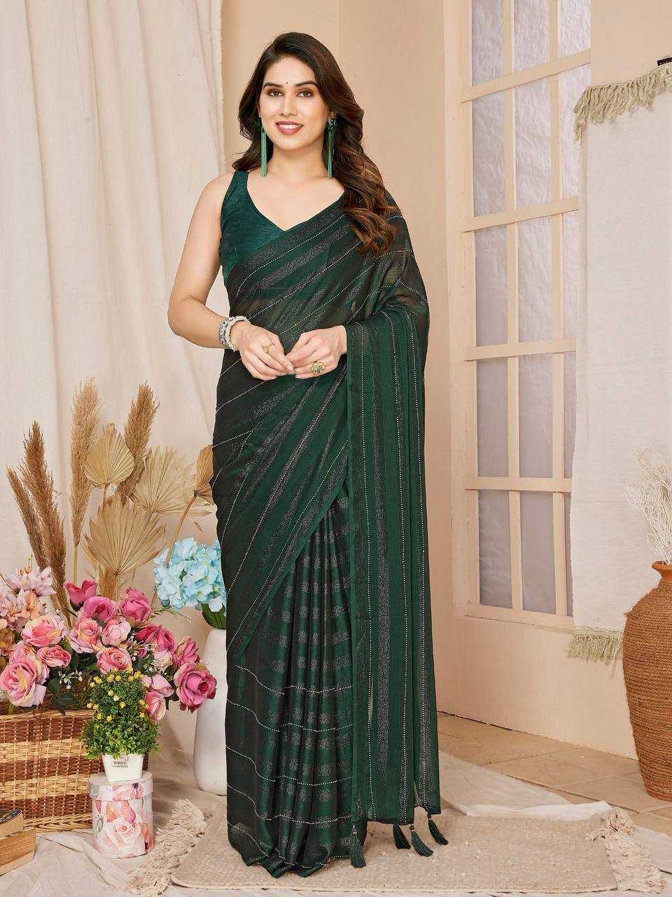 YNF RIM ZIM SILK RVL 08 SAREES WHOLESALE FANCY READY TO WEAR PRE DRAPED SAREES MANUFACTURER   