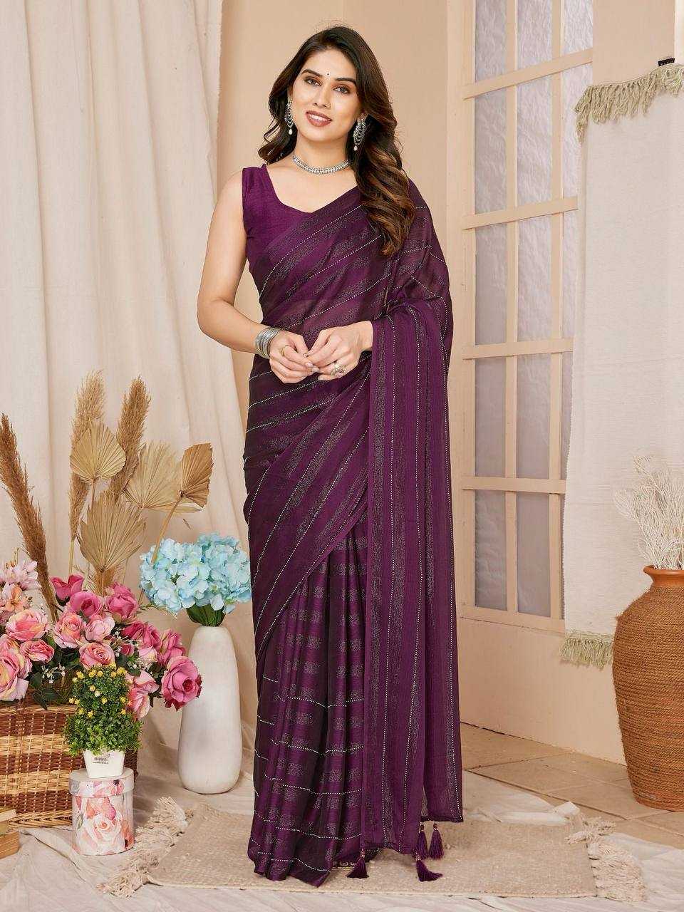 YNF RIM ZIM SILK RVL 08 SAREES WHOLESALE FANCY READY TO WEAR PRE DRAPED SAREES MANUFACTURER   