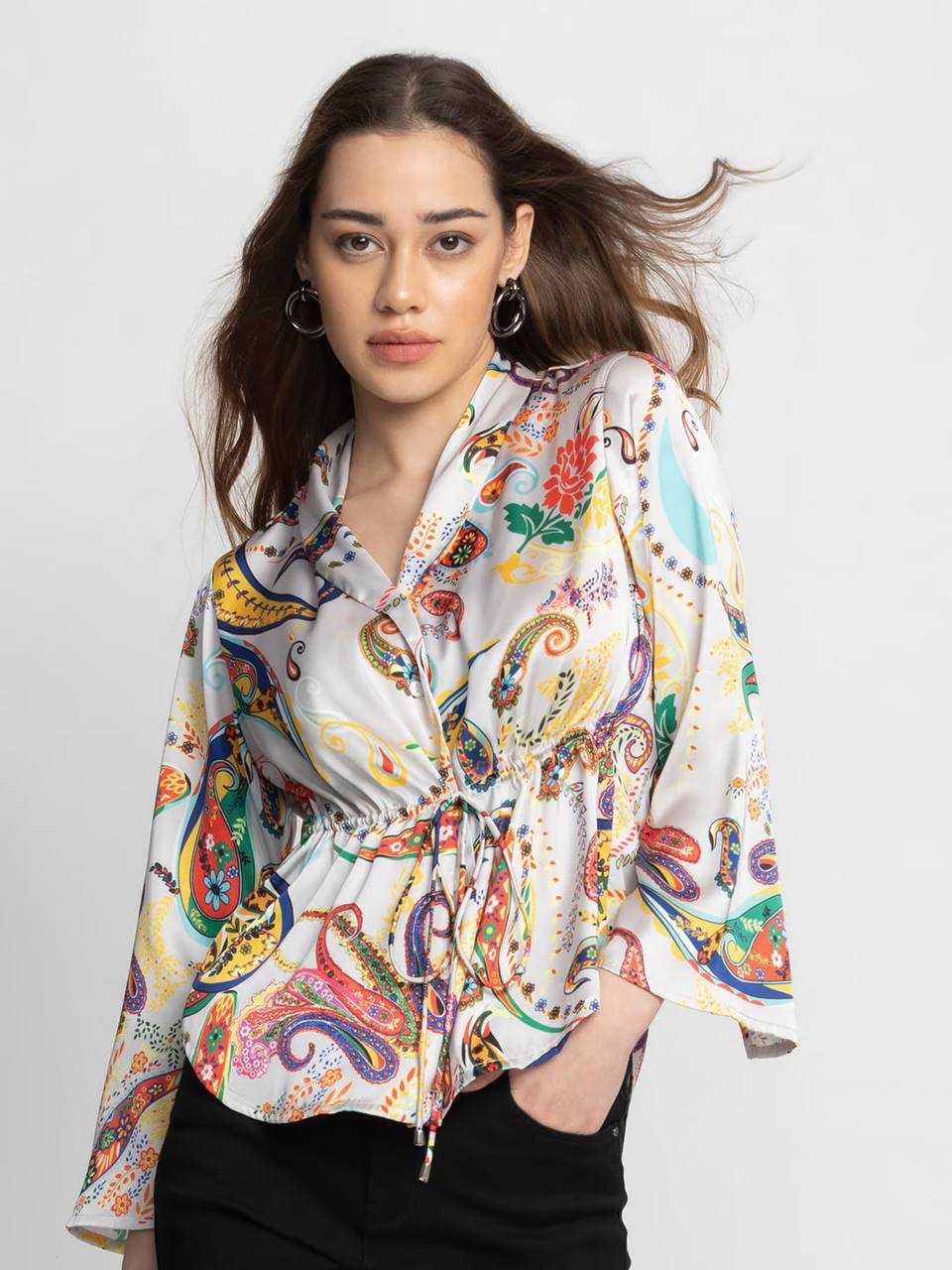 YNF SATIN SVC 03 WESTERN WEAR WHOLESALE TOPS EMANUFACTURER