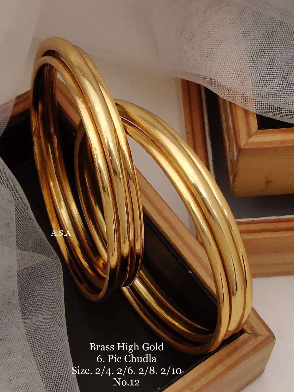 YNF BRASS  44A WOMENS JEWELLERY WHOLESALE BRASS GOLD BANGLES MANUFACTURER 