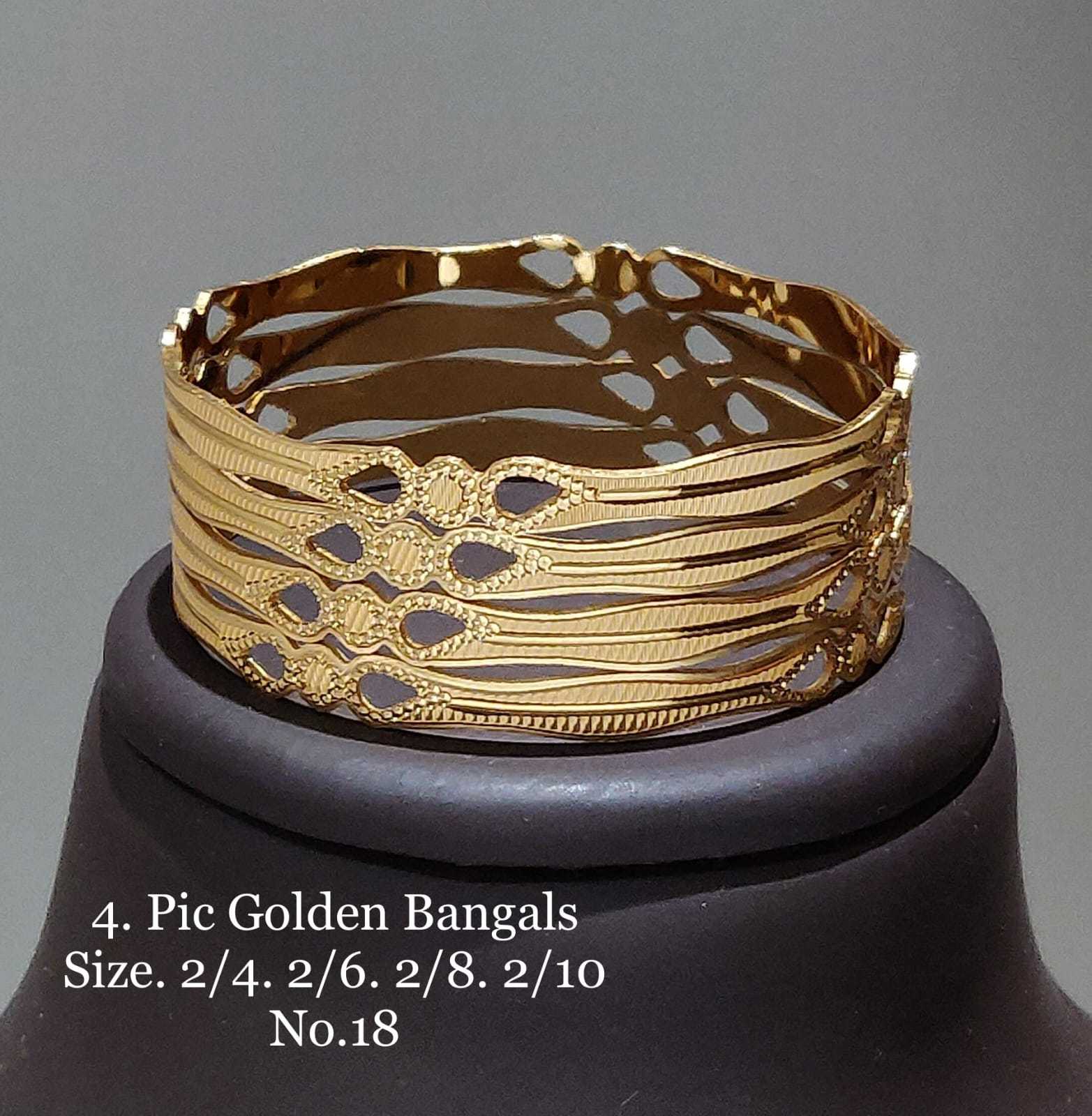 YNF BRASS  58A WOMENS JEWELLERY WHOLESALE BRASS GOLD BANGLES MANUFACTURER 