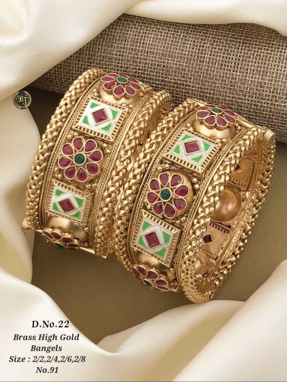 YNF BRASS BANGLES22 WOMENS JEWELLREY WHOLESALE RAJWADI BANGLES MANUFACTURER