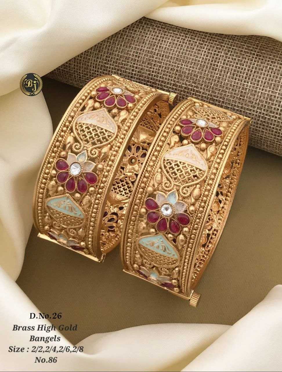 YNF BRASS BANGLES36 WOMENS JEWELLREY WHOLESALE RAJWADI BANGLES MANUFACTURER