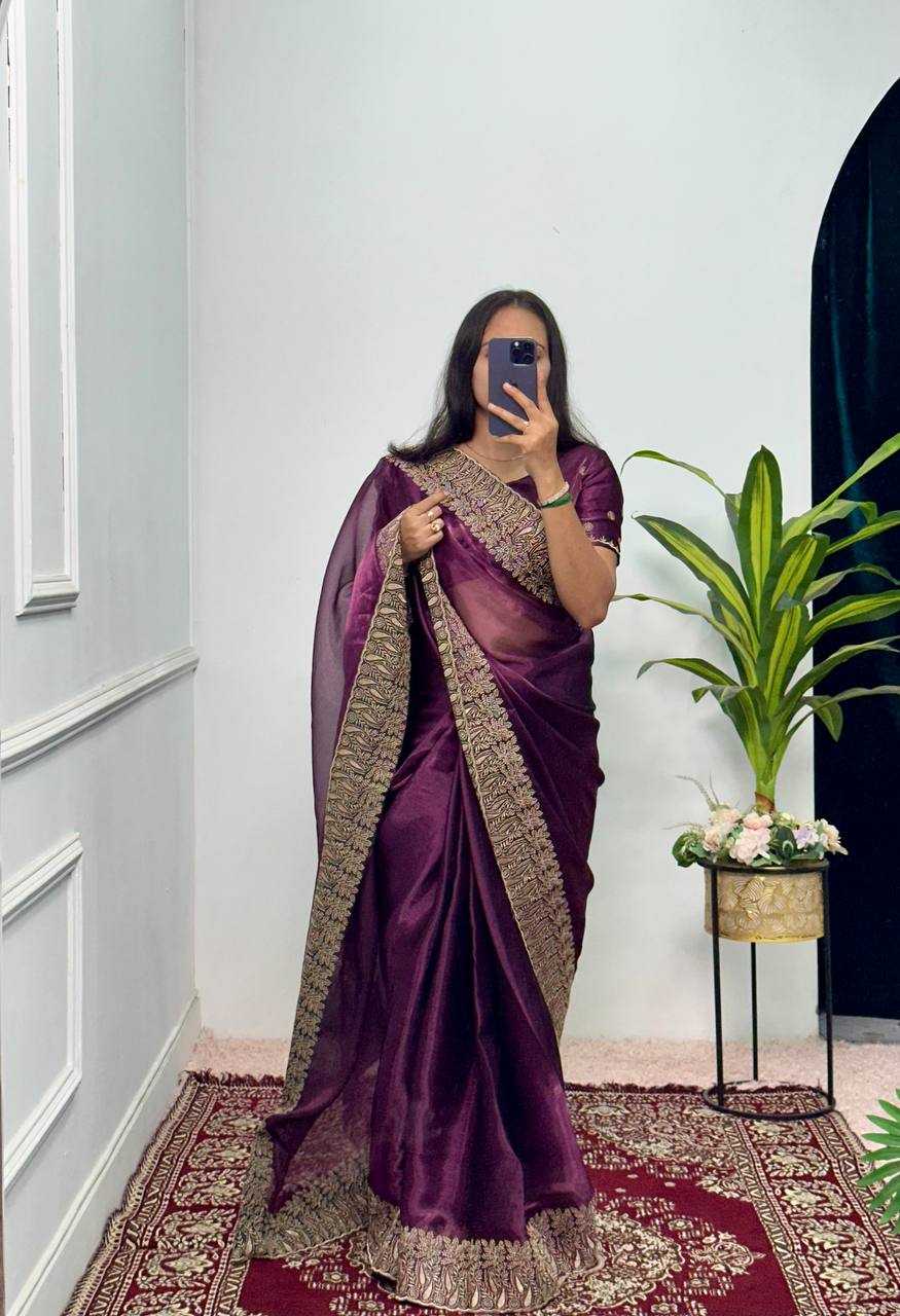 YNF BURBERRY SILK RST 475 SAREES WHOLESALE FANCY LACE BORDER SAREES MANUFACTURER