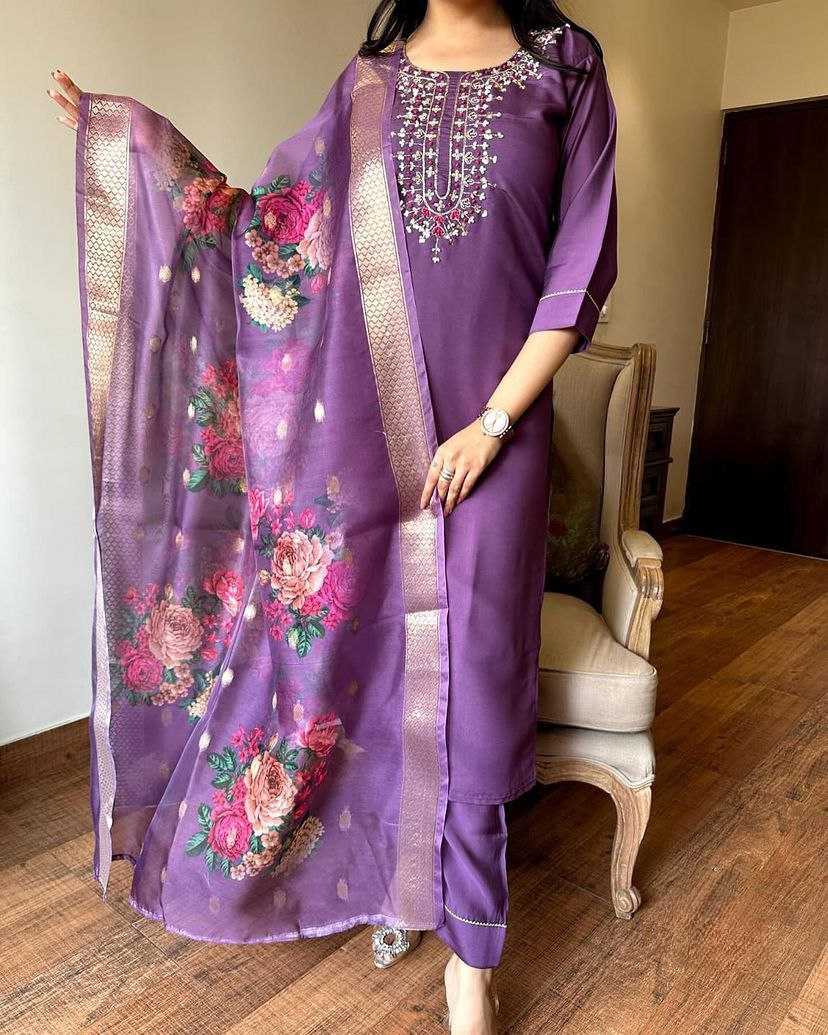 YNF CHANDERI SOFT SMC 06 SUITS & DRESSES WHOLESALE LADIES EMBROIDERY CHANDERI SUITS MANUFACTURER