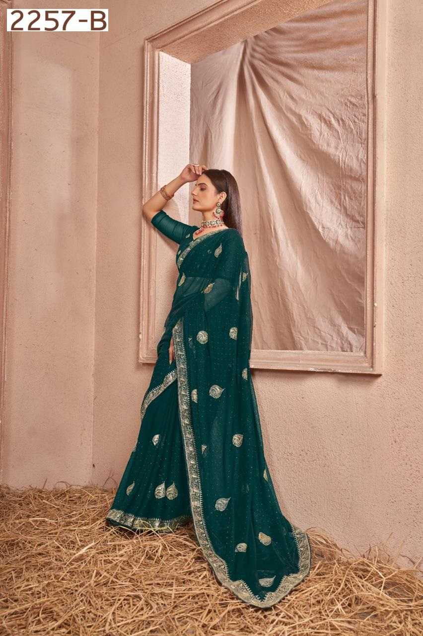 YNF CHIFFON SAN 2257 SAREES WHOLESALE CHIFFON WORK SAREES MANUFACTURER