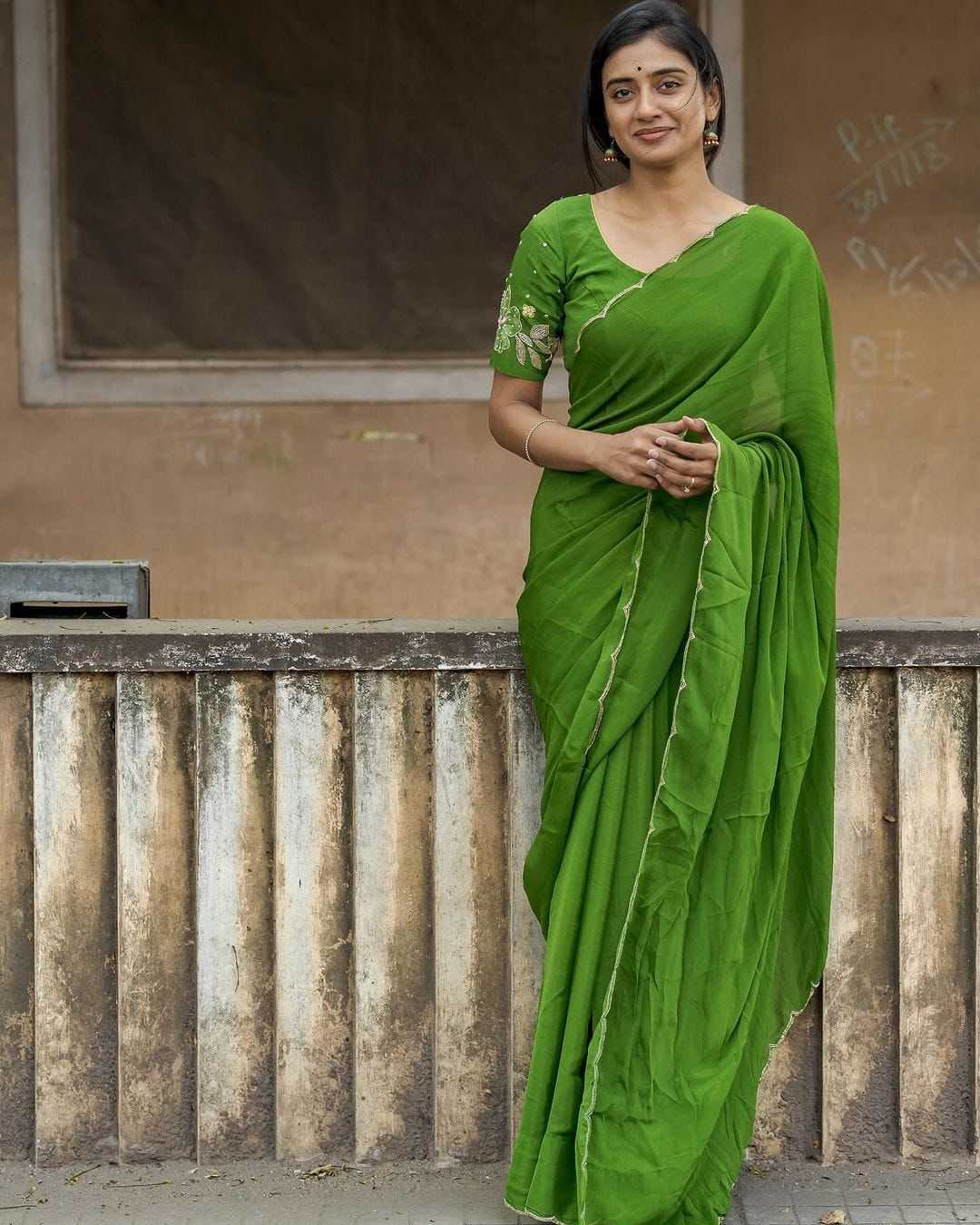 YNF CHINON APE 49 SAREES WHOLESALE HAND WORK PLAIN SOLID SAREES MANUFACTURER