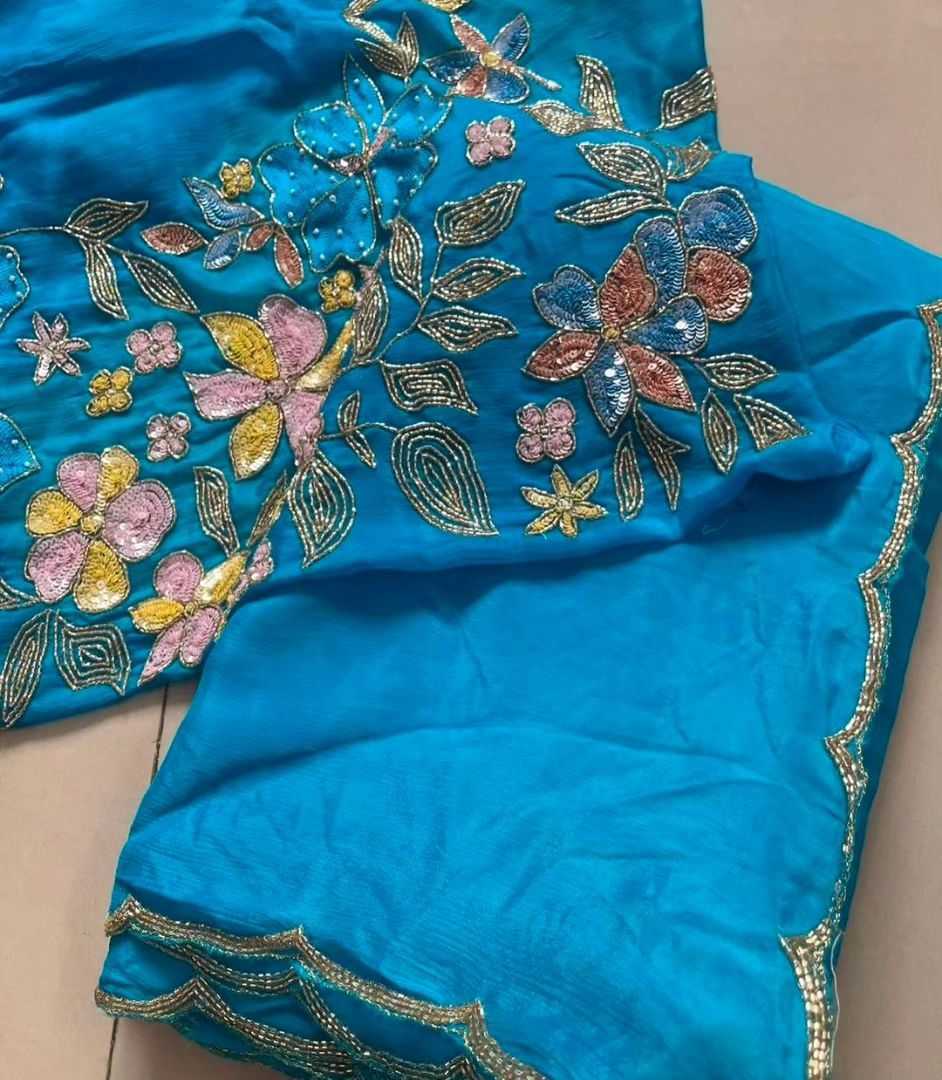 YNF CHINON APE 49 SAREES WHOLESALE HAND WORK PLAIN SOLID SAREES MANUFACTURER