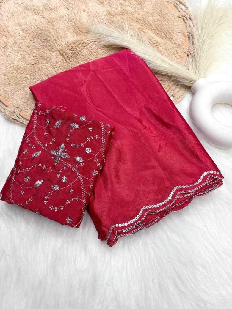 YNF CHINON RUN 40 SAREES WHOLESALE SEQUENCE PLAIN SOLID CUTWORK SAREES MANUFACTURER