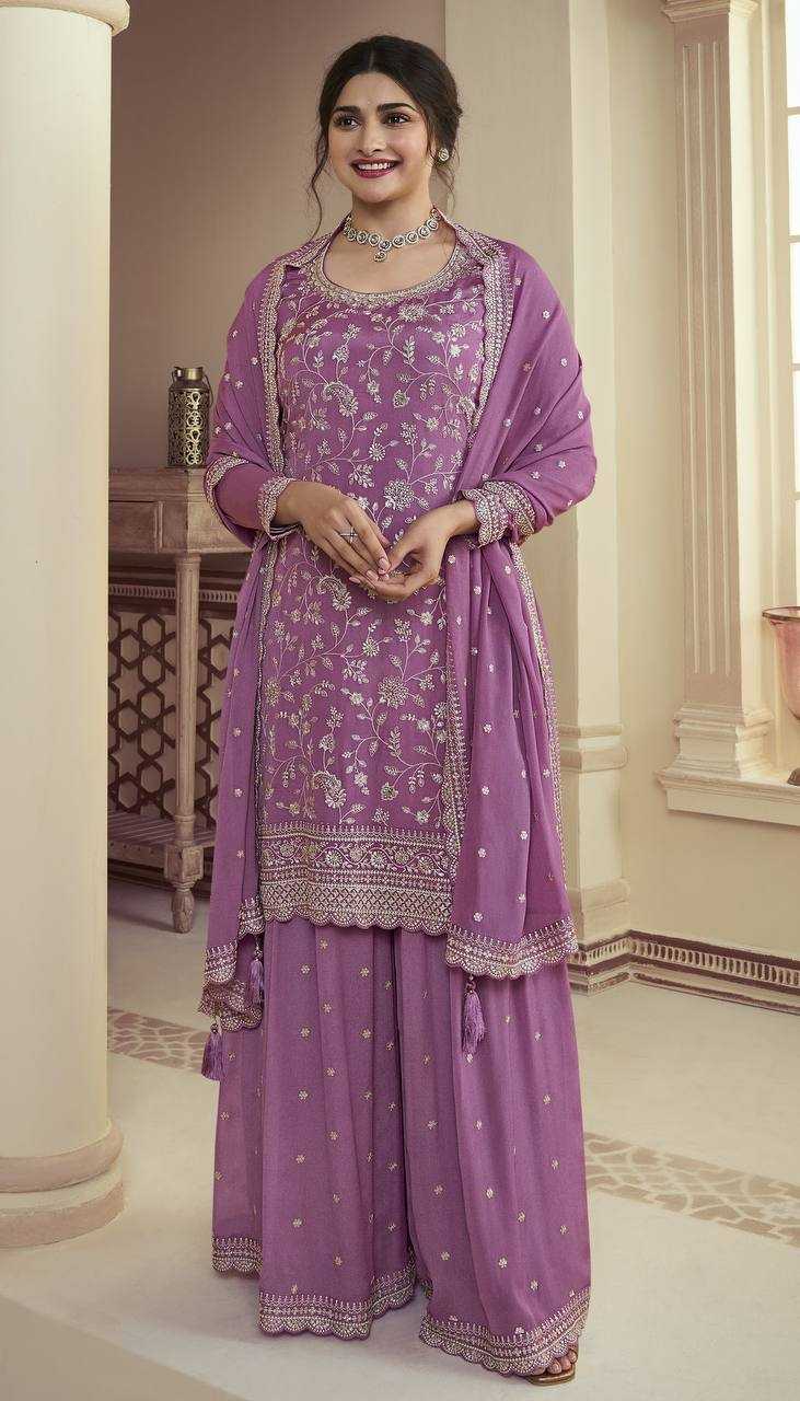 YNF CHINON SILK KSB 66846 SUITS & DRESSES WHOLESALE SHARARA SALWAR EMBROIDERY SEMI STITCHED SUITS MANUFACTURER