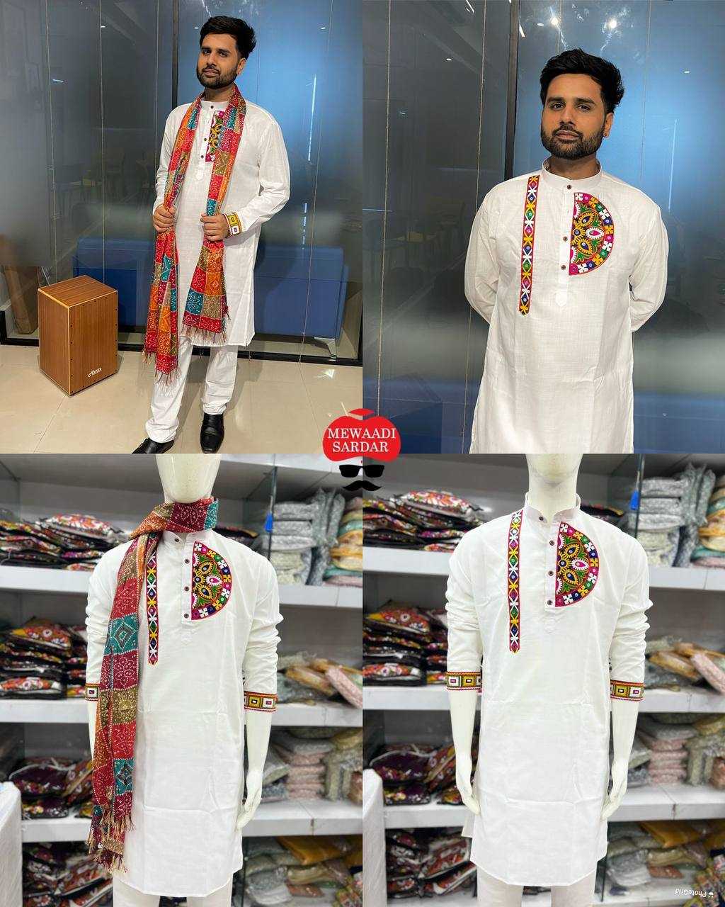 YNF COTTON INL 05 MENS WEAR WHOLESALE EMBROIDERED KURTA PAYJAMA MANUFACTURER